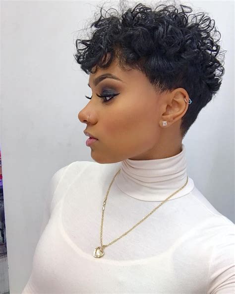 black girl pixie cut|curly haircuts for black women.